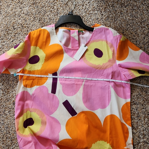 NWT Marimekko Kemut Unikko Poplin Midi Dress Size 34 - Picture 9 of 10